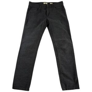 OVS Jack Regular Fit 5 Pockets Pants Mens 36x32 Gray Flat Front Straight Leg